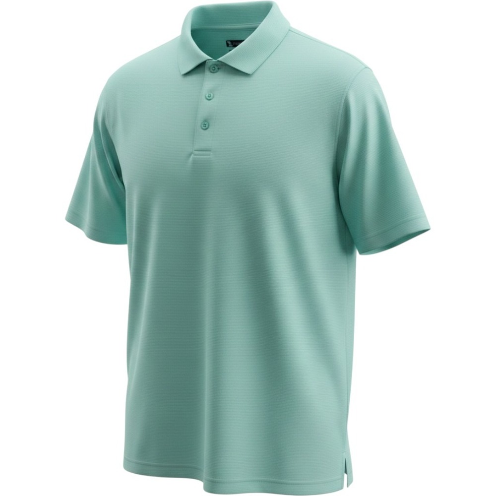 Pebble Beach Polo Shirt Mens XL Green Striped Dry-Luxe Performance Golf S/S